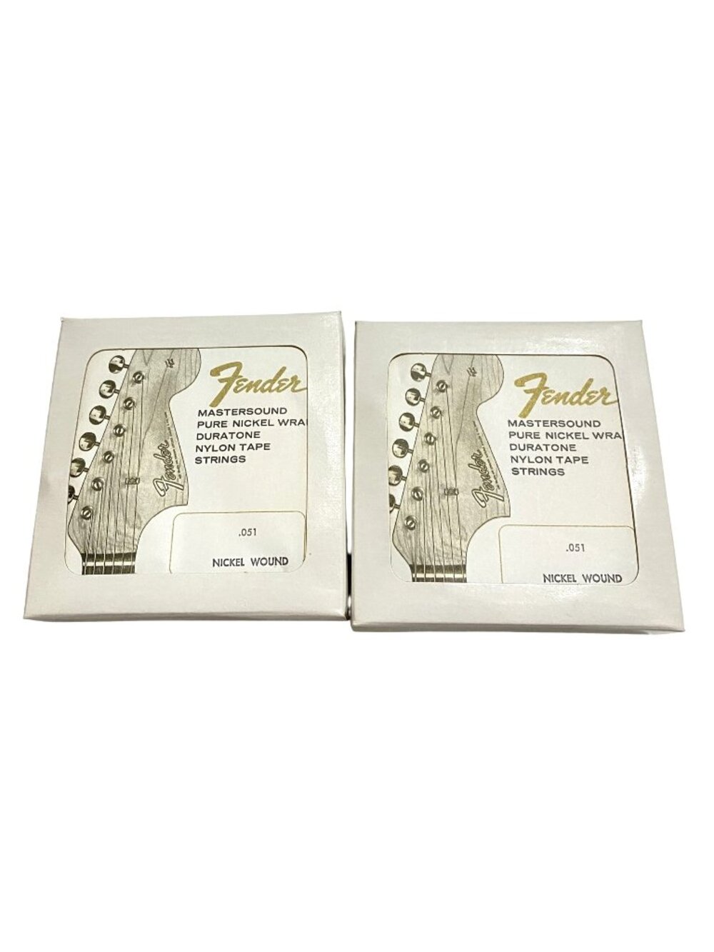 Fender Mastersound Pure Nickel Wrap Duratone Guitar Strings .051 2 Boxes NOS